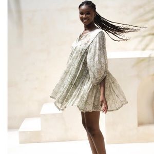 Pistachio Daughters of India mini dress